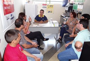 A CDL e o Sintram se reuniram para debater o assunto (Foto: Divulgação/Sintram)