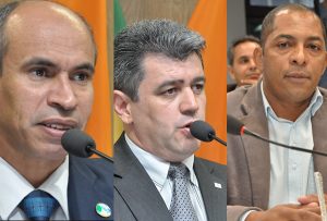 Os três vereadores participam de reunião hoje em BH (Foto: Liziane Ricardo/CMD)
