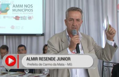 Almir Resende é presidente da AMVI e prefeito de Carmo da Mata