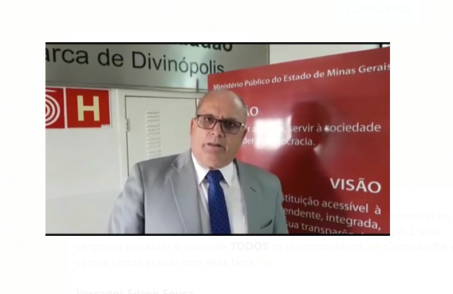 Vereador de Divinópolis, Edson Sousa (MDB)