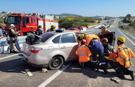 Acidente no bairro Tietê deixa mulher ferida