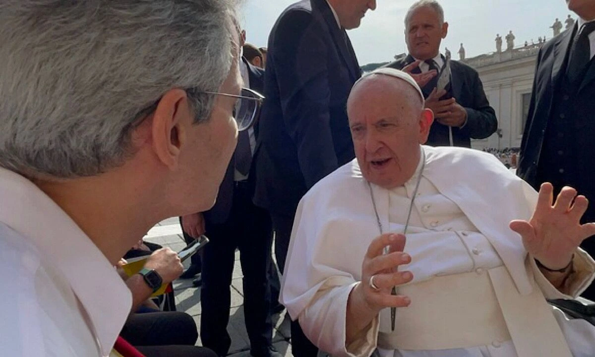 Papa Francisco para Zema: mineiros lutam para não fazer a guerra