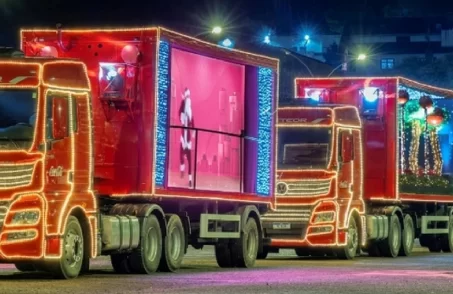 caravana iluminada coca-cola