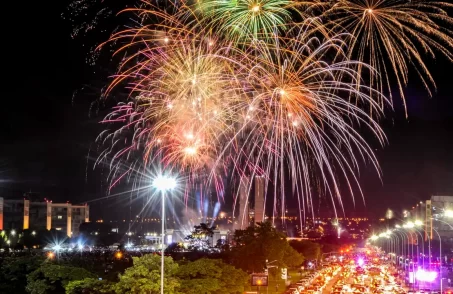 o que fazer ao se queimar com fogos de artifício