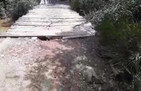 Construção de ponte em Itapecerica (FOTO: Redes Sociais)