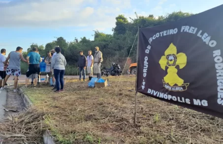 Grupo escoteiro mobiliza apoio solidário na caminhada da fé