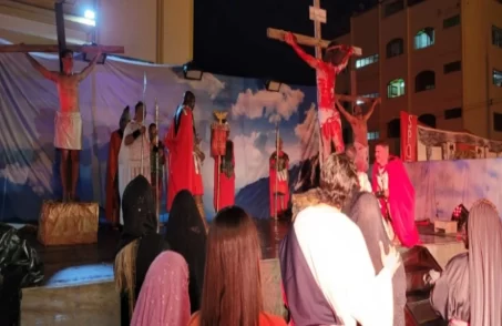 Padre de não permite teatro da Paixão de Cristo na Catedral, Divinópolis. (FOTO: Reprodução Grupo Teatral Nova Jerusalem)