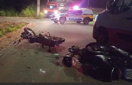 acidente motociclistas nova serrana