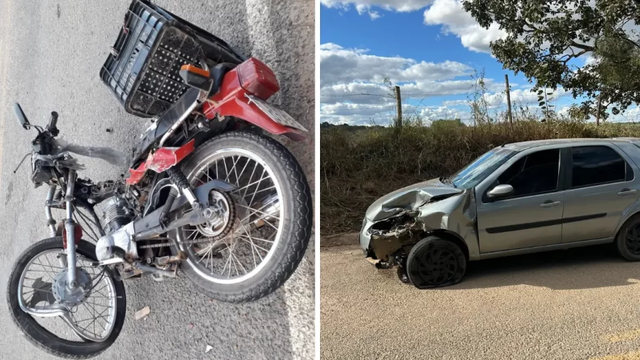 Motociclista morre em acidente na estrada do Recanto do Calhau, em Carmo do Cajuru