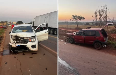 Grave acidente na BR-262 em Luz deixa uma pessoa morta e quatro feridos