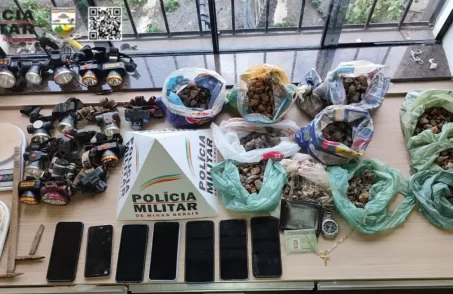 Cinco garimpeiros detidos em Operação da Polícia Ambiental em Arcos