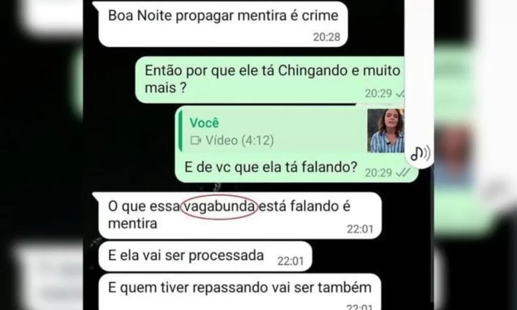 Gleidson chama Laiz de "Vagabunda” ao ser confrontado por vídeo