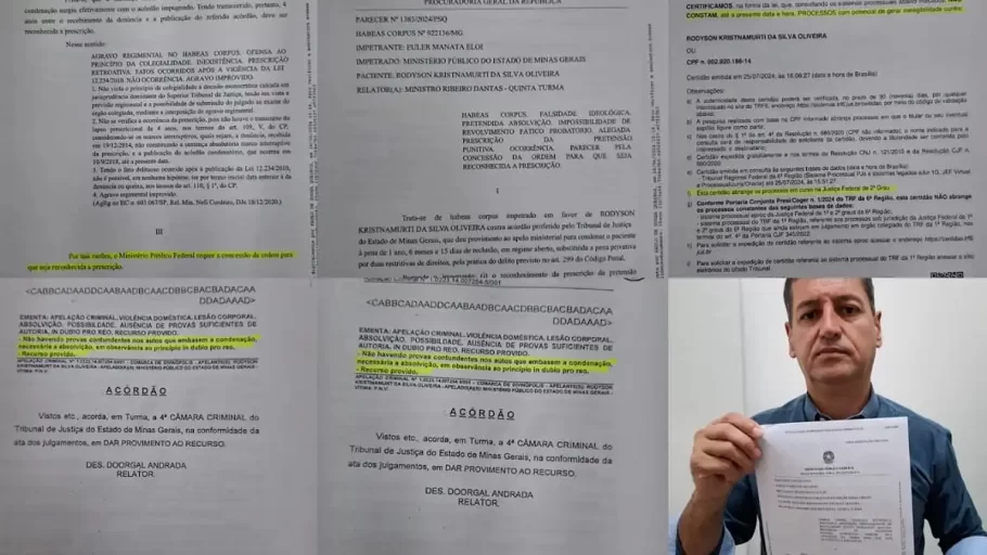 Vereador Rodyson do Zé Milton apresenta documentos que desmentem acusações de ex-filiado.(FOTO: Dilvulgação/Assessoria Rodyson do Zé Milton)