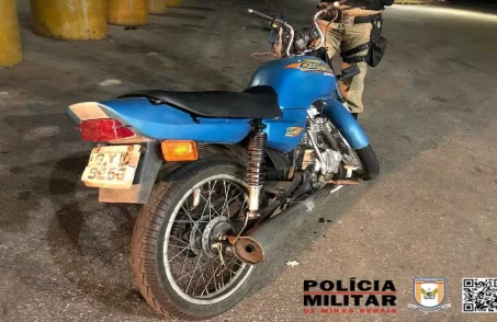 PM apreende menor com moto adulterada