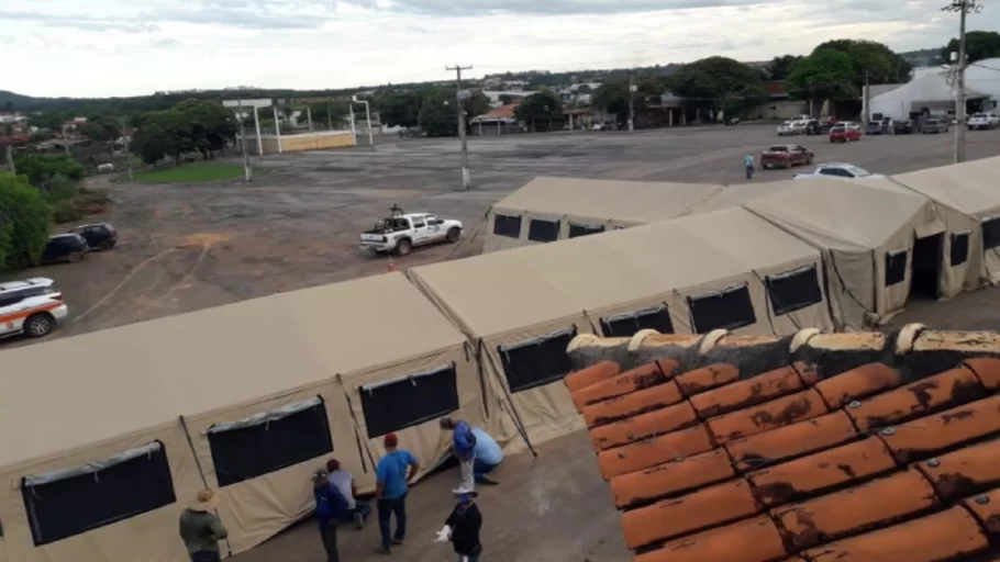 Defesa Civil de Minas Gerais conta com tenda modular para período chuvoso. (FOTO: Reprodução Agencia Minas)