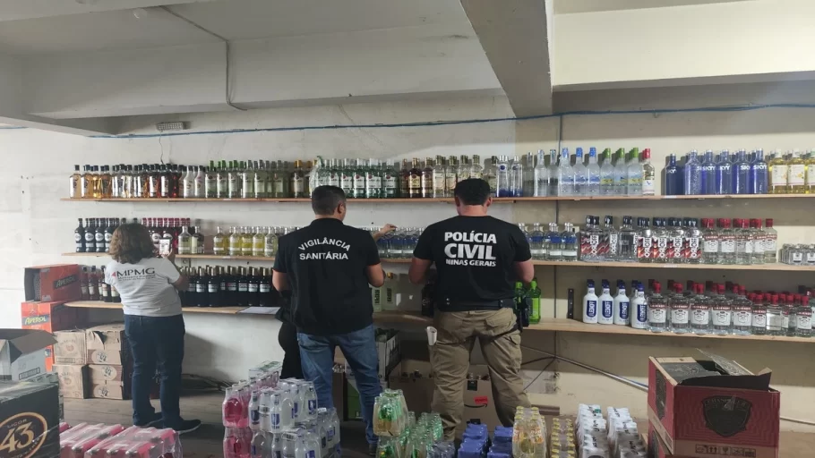 Distribuidoras de bebidas em Divinópolis são alvo de operação conjunta.(FOTO: Divulgação PCMG)