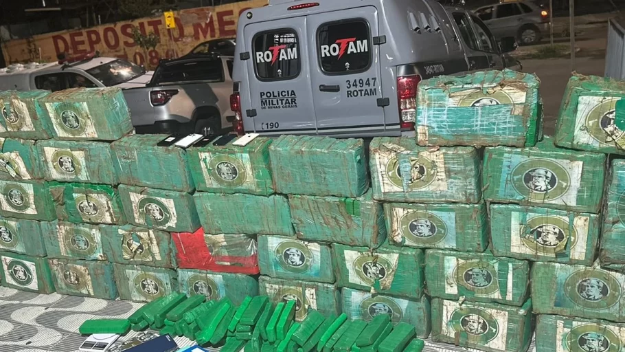 uma tonelada de maconha apreendida em divinópolis