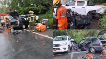 Grave acidente na BR-354, em Formiga, deixa um morto e dois feridos. (FOTO: Reprodução Redes Sociais)