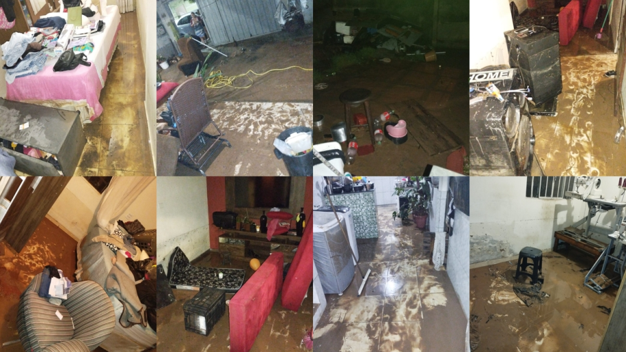 “Perdi tudo”, desabafa costureira que teve casa inundada, em Divinópolis. (FOTO: Reprodução Redes Sociais)