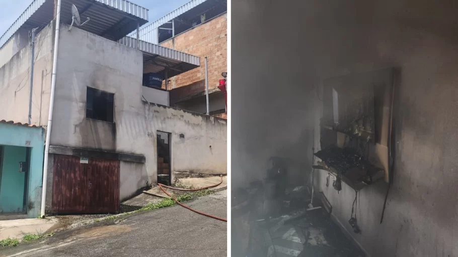 casa incendiada do suspeito de matar criança atropelada